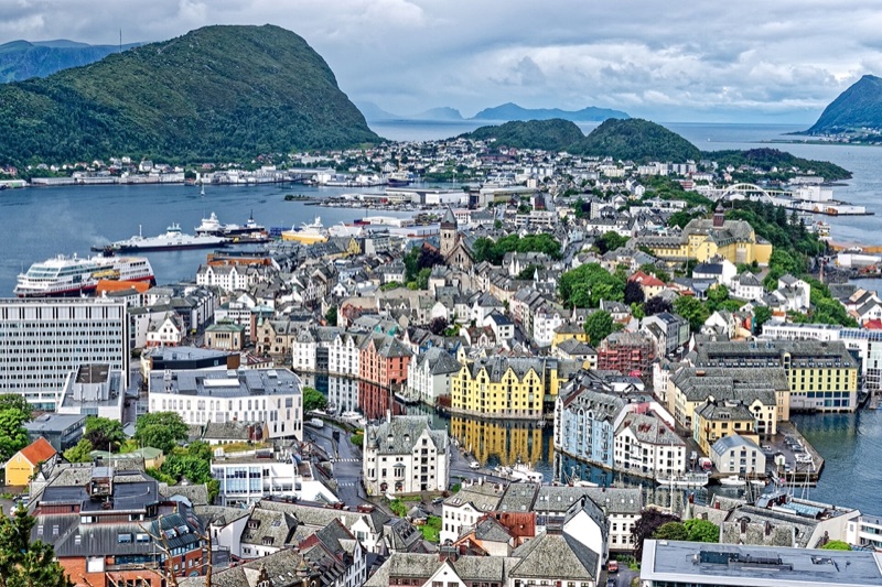 Ålesund, widok ogólny