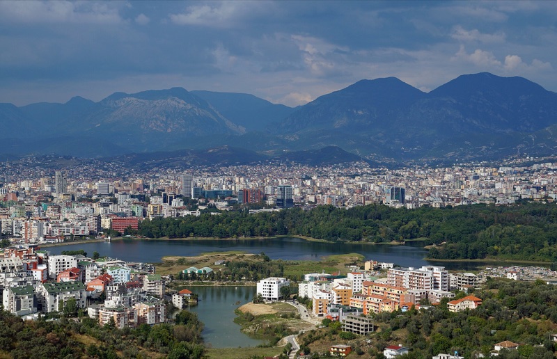 Tirana, widok ogólny